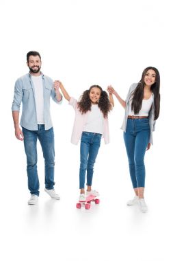 Mutlu çok ırklı aile 