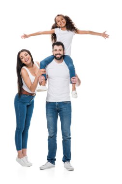 Mutlu çok ırklı aile