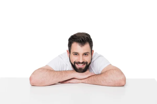 Handsome young bearded man — Stock Photo, Image