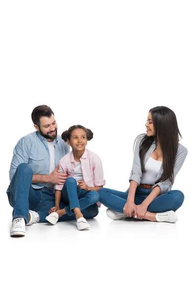 Familia multiétnica feliz — Foto de Stock