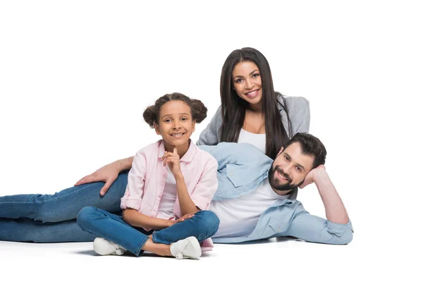 Happy multiethnic family — Stock Photo, Image