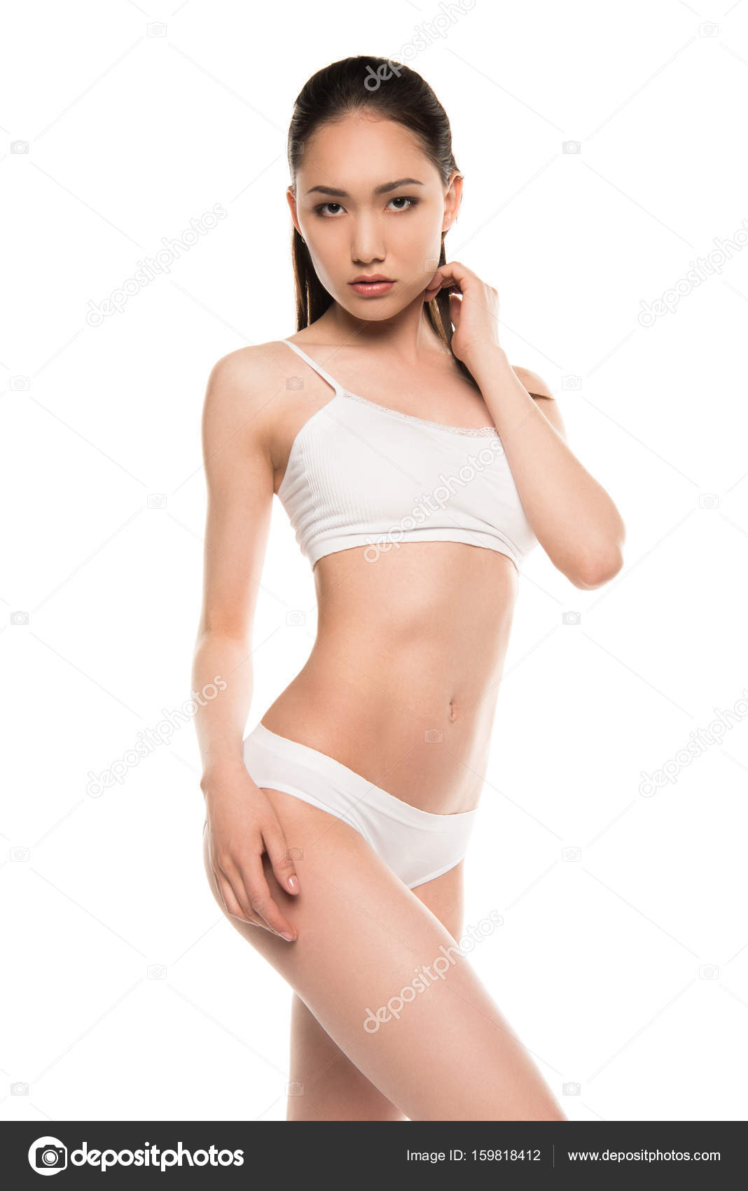 Foto de Skinny style underwear asian women wearing lingerie