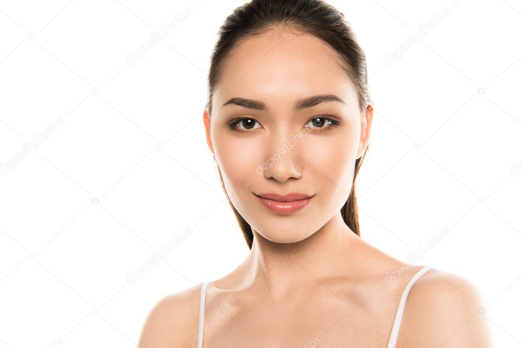 asian woman with clean skin 