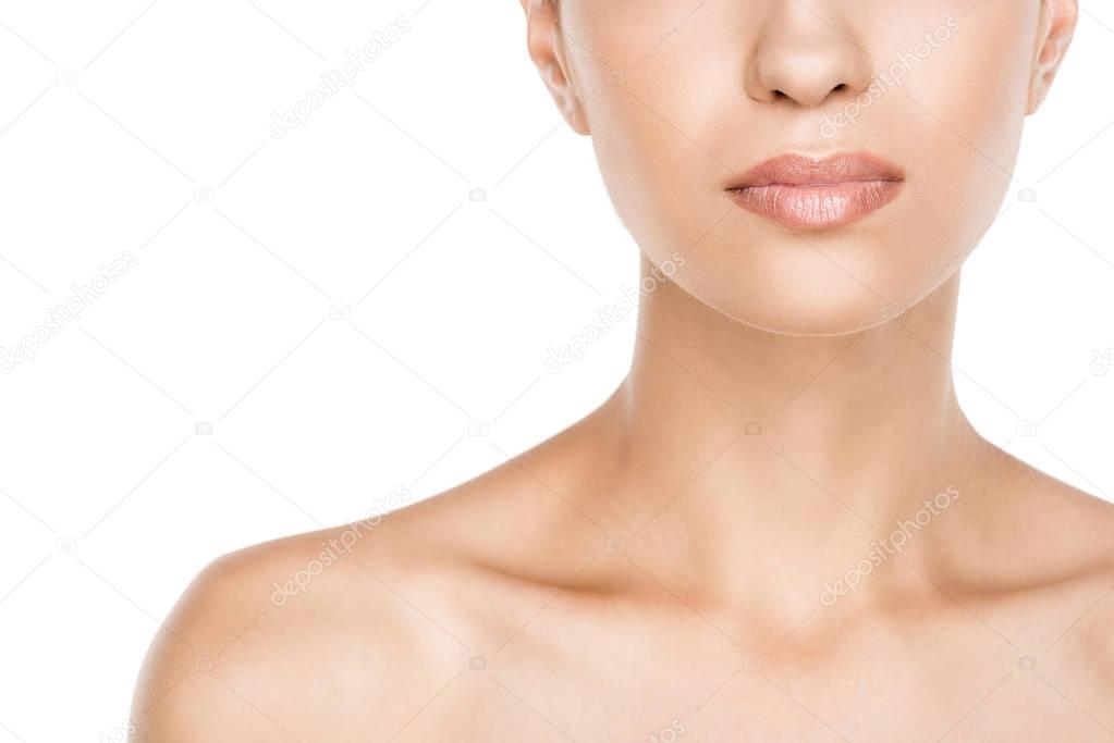 naked woman with perfect skin