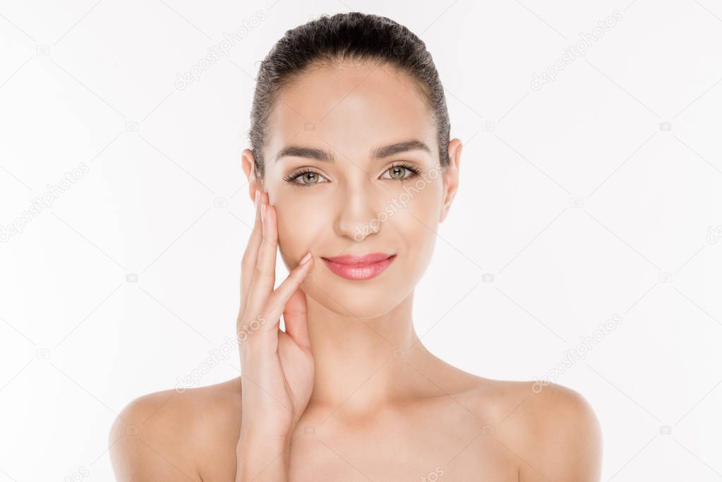 woman with perfect skin