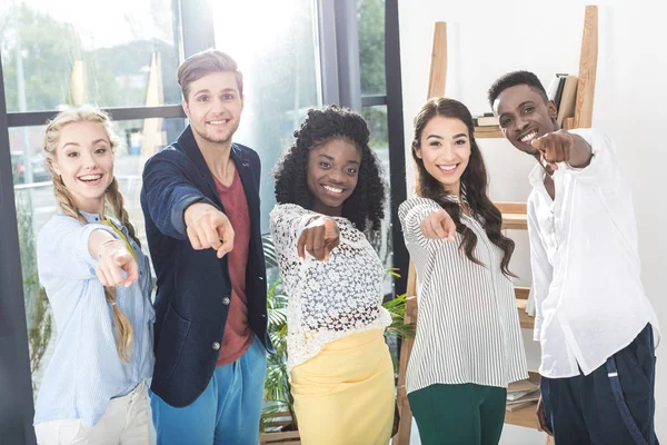 Multiethnic businesspeople in office — Stock Photo, Image