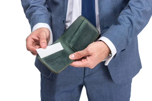 Бізнесмен з кредитною карткою — стокове фото