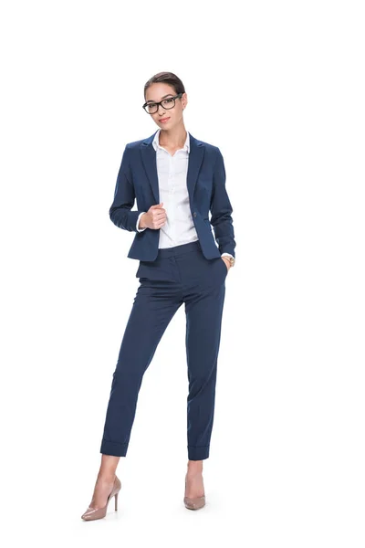 Attraktive Geschäftsfrau im Anzug — Stockfoto