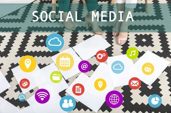 Social media concept — Stock Photo, Image