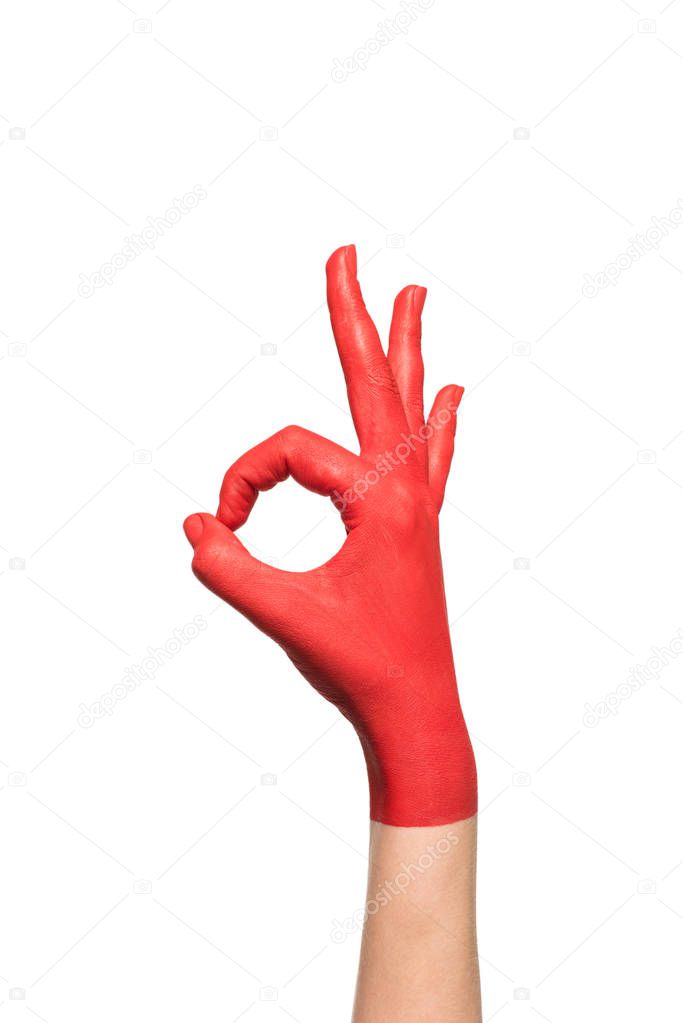 hand showing ok sign