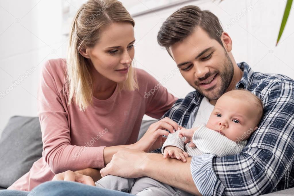 parents with baby boy
