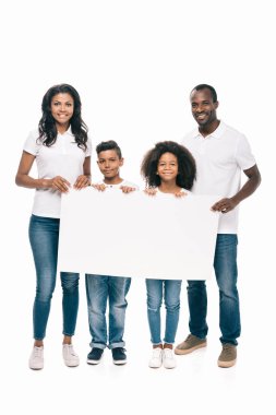 Afro-Amerikan aile ile bayrak