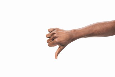 hand showing thumb down clipart
