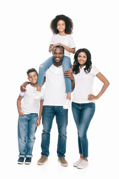 행복 한 아프리카계 미국인 가족 — 스톡 사진