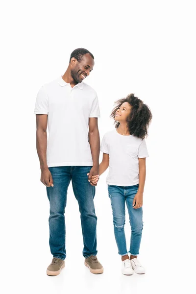 Father and daughter holding hands — Stock Photo, Image