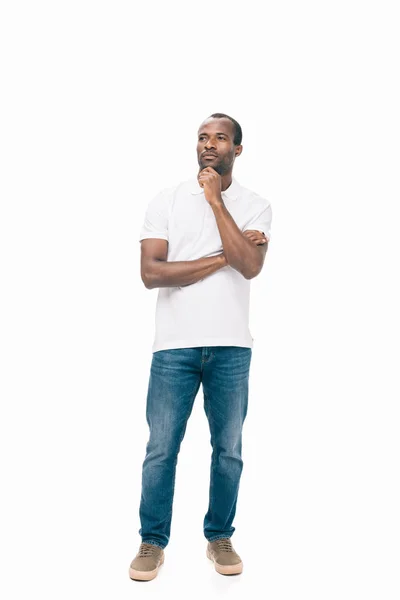Pensive african american man — Stock Photo, Image