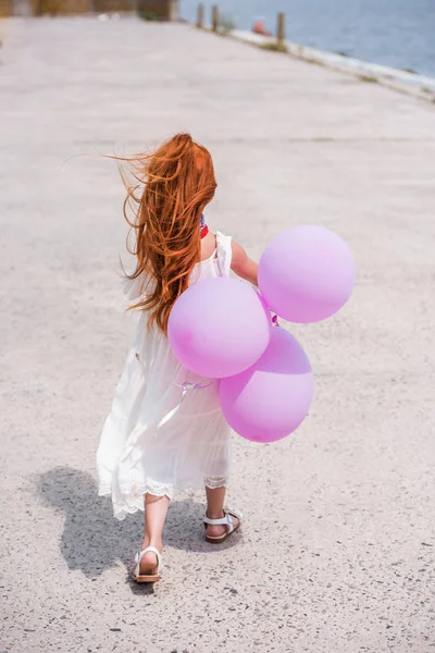 Child with balloons — Stock Photo, Image