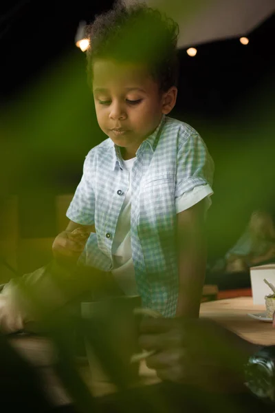 Beautiful african american child — Free Stock Photo