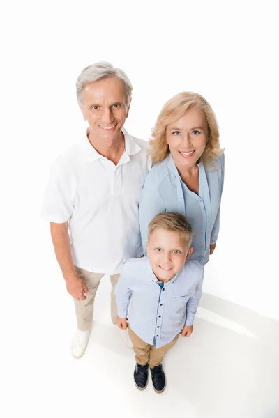 Happy grandparents with grandchild — Stock Photo, Image