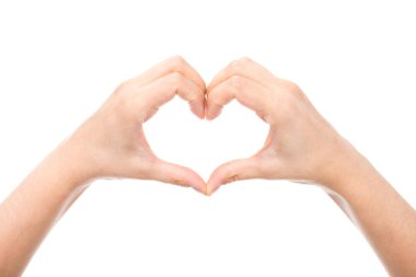 heart made of hands clipart