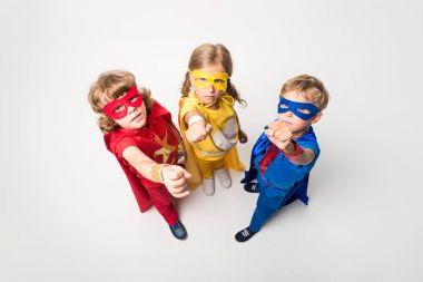 superhero kids clipart