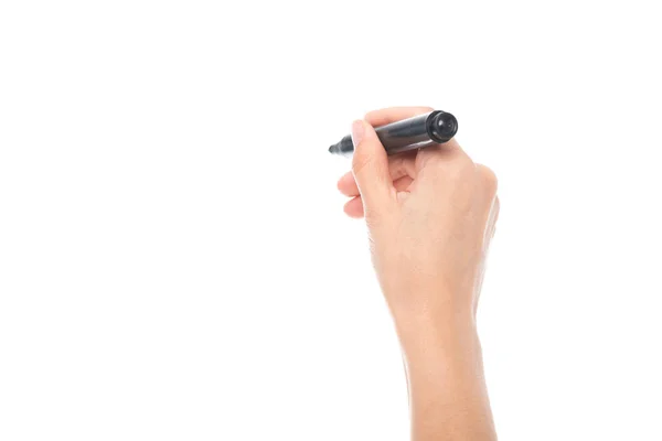 Hand hält Marker — Stockfoto