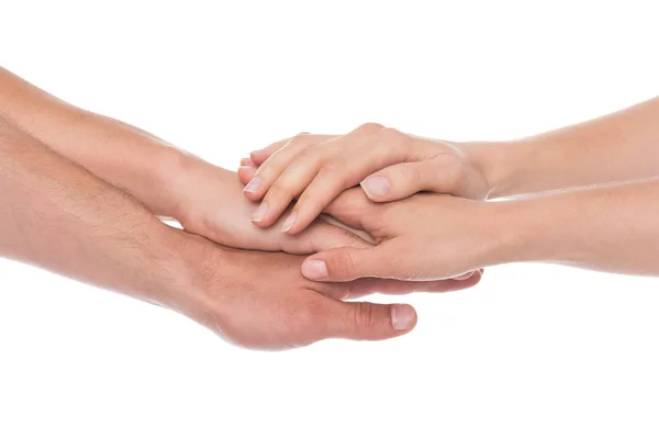 People stacking hands — Stock Photo, Image