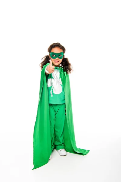 Girl showing thumb up — Stock Photo, Image