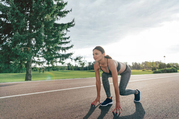 woman ready for jogging