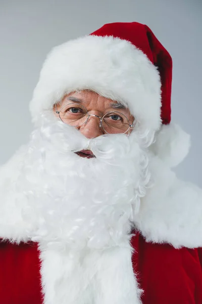 Santa claus in hat and eyeglasses — Stock Photo, Image