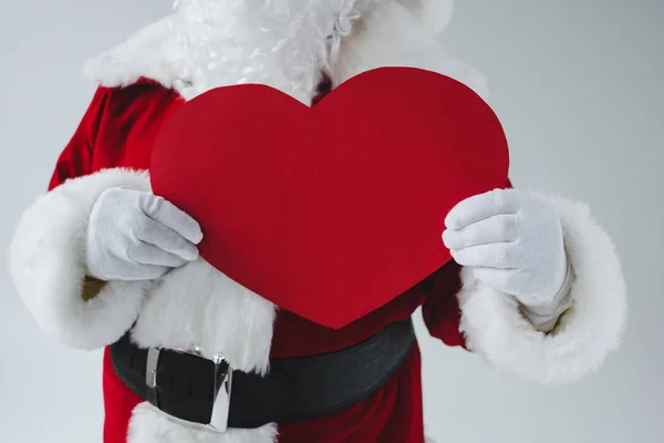 Santa con il simbolo del cuore — Foto Stock