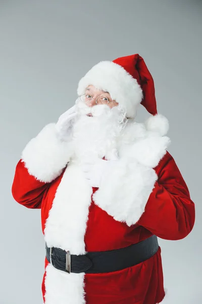 Santa in traditional costume — Stock Photo, Image