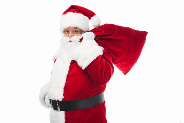 Santa claus with bag — Stock Photo, Image