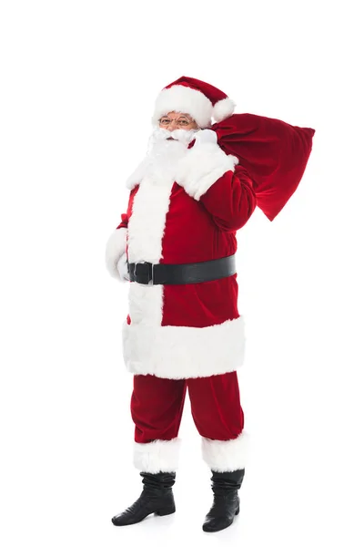 Santa claus with bag — Stock Photo, Image