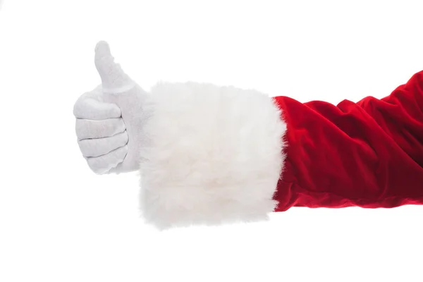 Santa mostrando polegar para cima — Fotografia de Stock