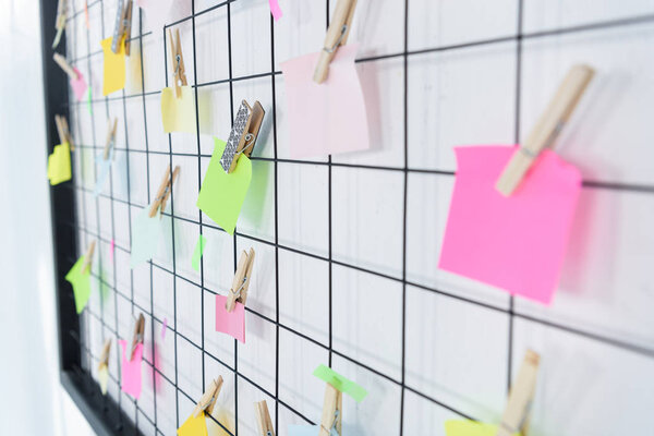 empty colorful notes