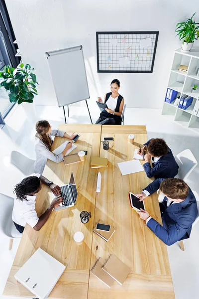 Multicultural business people at meeting — Stock Photo, Image