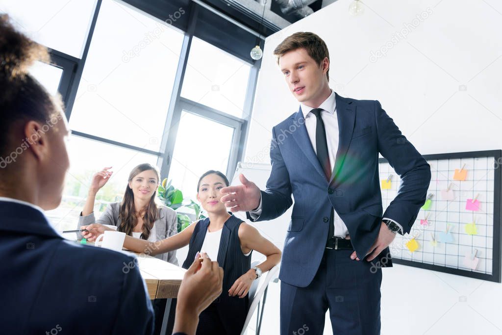 business people at meeting in office