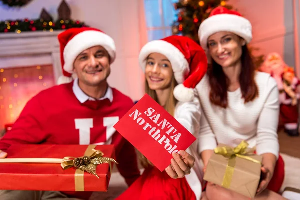 Op Kerstmis en gelukkige familie — Gratis stockfoto
