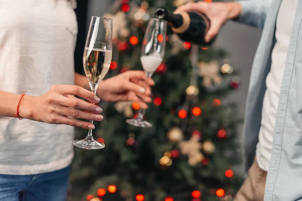 Paar trinkt Champagner — kostenloses Stockfoto