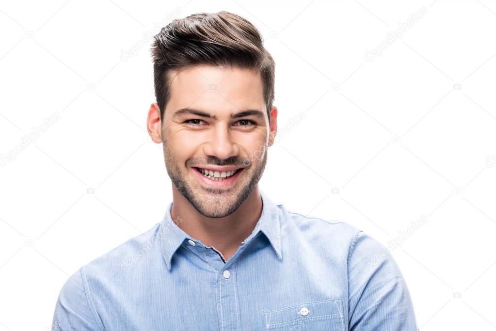 handsome smiling man