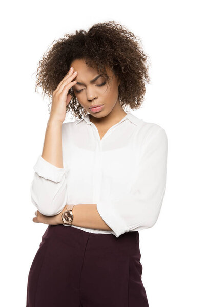 african american woman with headache