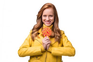 şık lolipop kızla