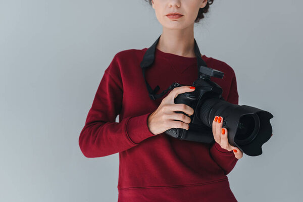 Фотограф с цифровой камерой
 