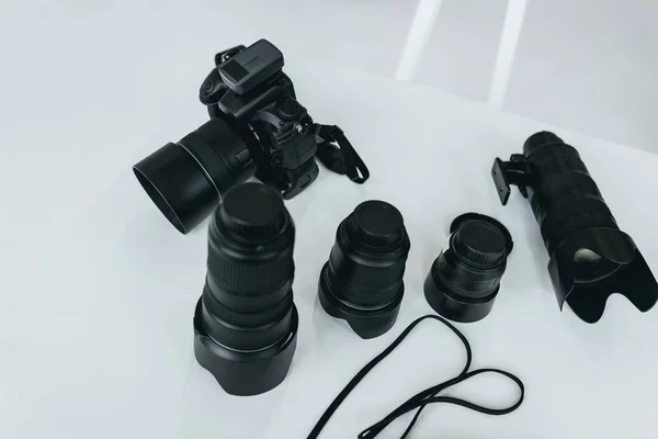 Digital camera with lenses — Stock Photo, Image