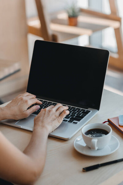 woman using laptop