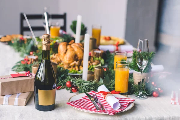 Deliziosa cena di Natale — Foto Stock