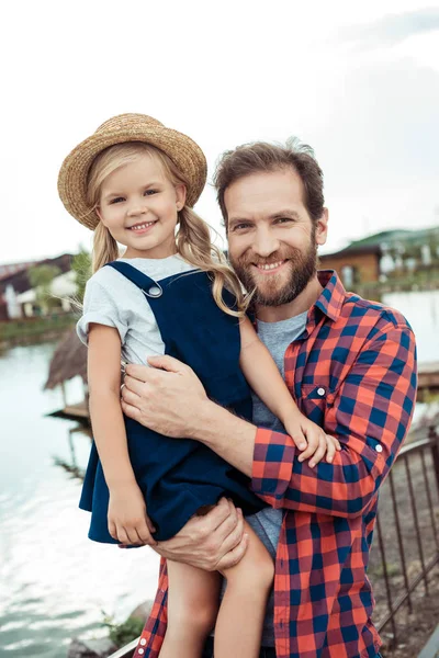 Padre con figlia — Foto Stock