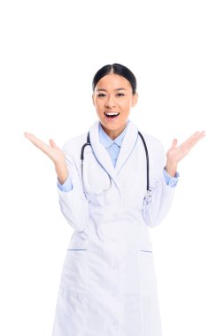 Asyalı doktor heyecanlı