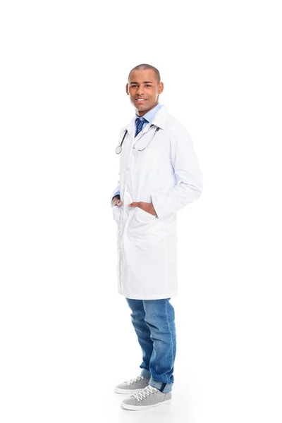 Médico afroamericano masculino — Foto de Stock